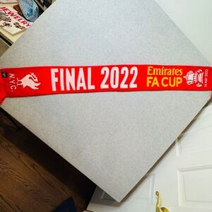 Liverpool FC Final 2022 Emirates FA Cup Scarf Carraghers NYC Red‎ White